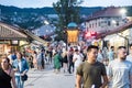 Bascarsija Ã¢â¬â the old bazaar in Sarajevo. Bosnia and Herzegovina on July 12 2017